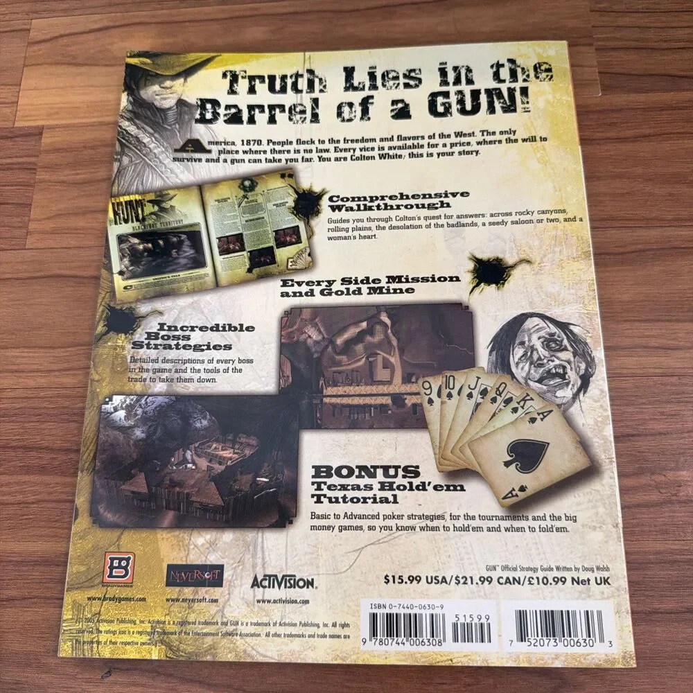 Gun Brady Games Official Strategy Guide USED Xbox Playstation 2 Gamecube